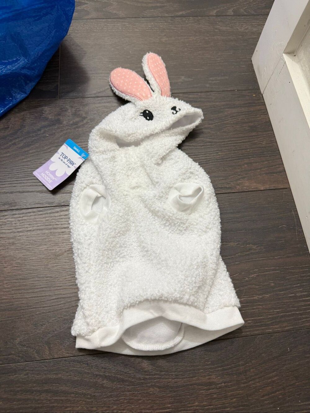 Top Paw Dog Small White Rabbit Bunny Costume New